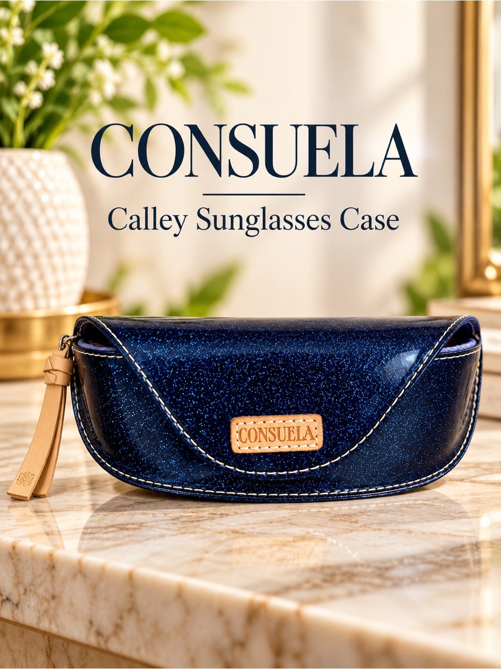 Consuela Calley Midnight Blue Sparkle Sunglasses Case
